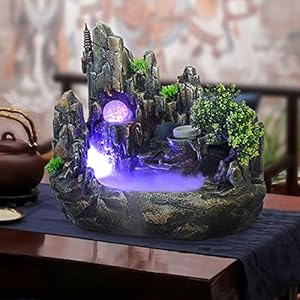 Bathrena RGB LED Tischbrunnen mit Farbwechsel