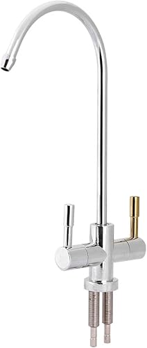 Grifo de fregadero de cocina, grifo de cocina de acero inoxidable, grifo de agua de una sola manija, palanca de agua caliente y fría para cocina,