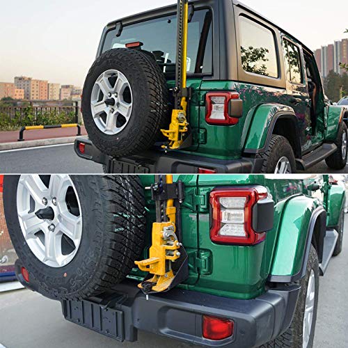 Omotor Off-Road JL Tailgate High Lift Jack Mount Bracket fit for Jeep Wrangler JL 2018 2019 2020