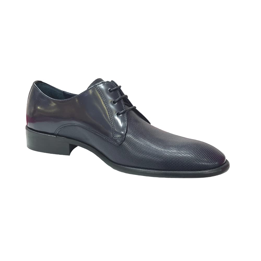 Zapatos Vestir Piel Azules - Cuero