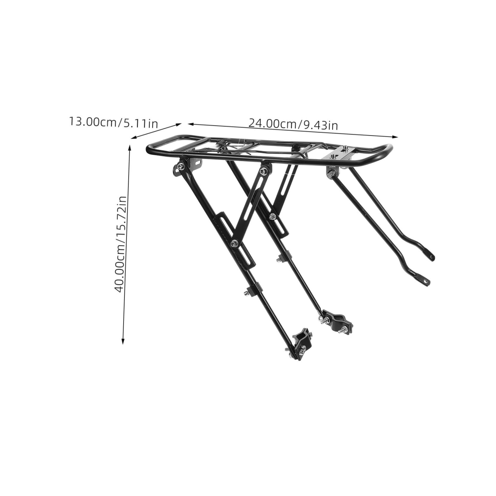 SUPVOX Creative Bike Rear Holder Metal Hollow Bicycle Rear Seat Frame for Easy Mounting Durable and Lightweight Design for Bikes Present for Outdoor Cycling Enthusiasts