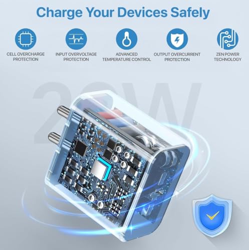 Image of Original 20W Charging Adapter for iPhone 17, 17 Pro, 17 Pro Max, 16e, 16, 16 Plus, 16 Pro, 16 Pro Max and iPhone Air Adapter Only