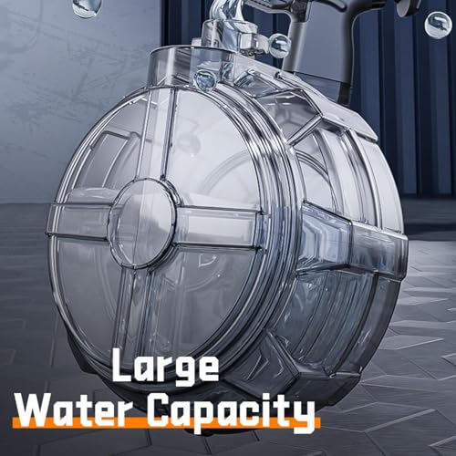 Image of VikriDA Automatic Electric Water Gun with Light-Up Silencer Free Extra Rechargeable Battery Continuous Firing Water Blaster for Kids Beach, Pool & Outdoor Summer Toy