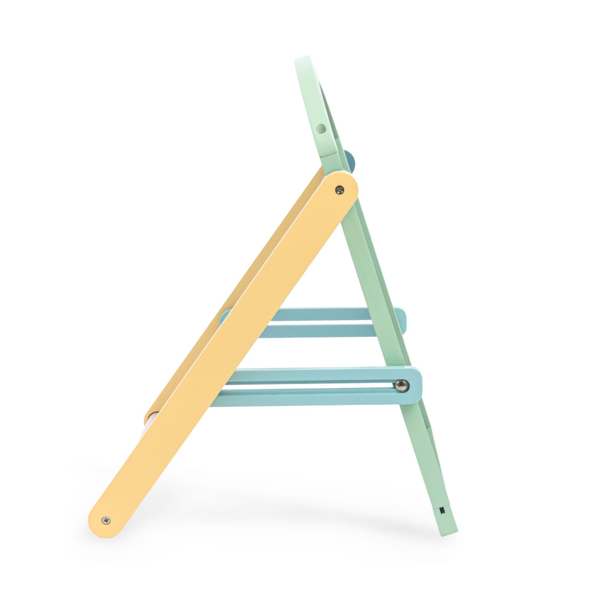 Mamabrum Doppelseitige Kinder Holztafel 2in1 Magnettafel Kreidetafel mit Ständer klappbar Lerntafel mit Zubehör zum Schreiben Malen für Kinder ab 3 Jahren