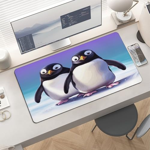 Cute Penguin4 Desk Mat Non-Slip Large Mouse Pad miniatura 6