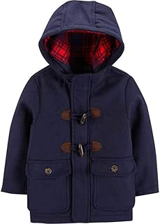 Kids Classic Navy Duffle Coat - Wool Blend Toggle Coat For Boys & Girls