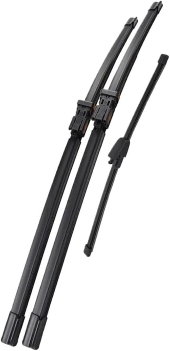 PLAKDFUU Wiper Blades Front Rear Set for Skoda Roomster 2006-2013 21 "21" 13" - Silent & Streak-Free