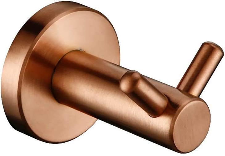 Coat Hooks for Wall Double Robe Hook Wall Mounted Towel Hook 304 Stainless Steel Brushed Rose Gold Coat Rack Heavy Duty Hanger Hook, for Hanging Towel Scarves, Coats, Purses and More