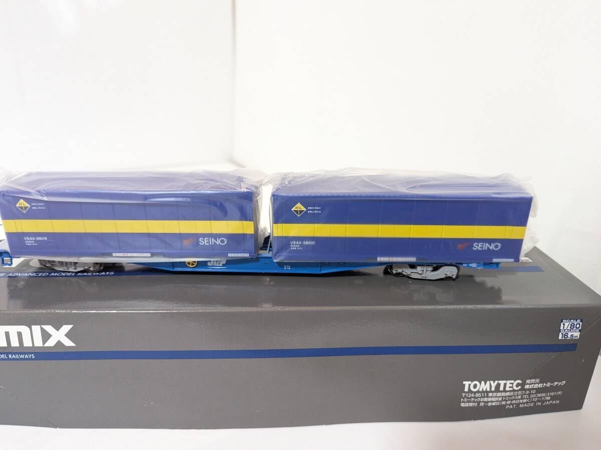 1107T HO-724 JR貨車 コキ104形 西濃運輸コンテナ付 Nゲージ 鉄道模型