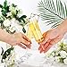 Ciaell 24 Pack Plastic Champagne Flutes - 6Oz Gold Rim Disposable Champagne Glasses - Square Clear Plastic Toasting Glasses for Party Birthday Anniversary Wedding