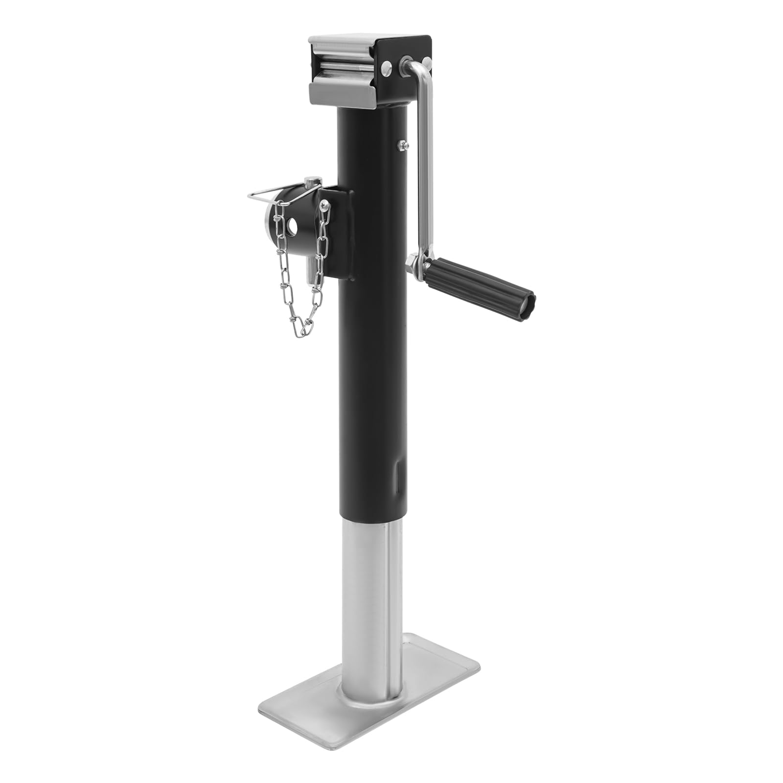 Anhängerstützen Wohnmobil Stützen Höhenverstellbar, Anhänger Zubehör, Kurbelstützen für Anhänger Halterung Abstellstütze Ausdrehbar Heavy Duty für PKW LKW Anhänger Camper und Transporter, 1T Traglast