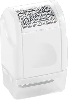Security Stamp Roller, Privacy Safety Confidential, Theft Protection Roller | Identity Theft Protection Roller Stamp for Mail Document Tax Receipts Home, Office, Deposit Slip Paper