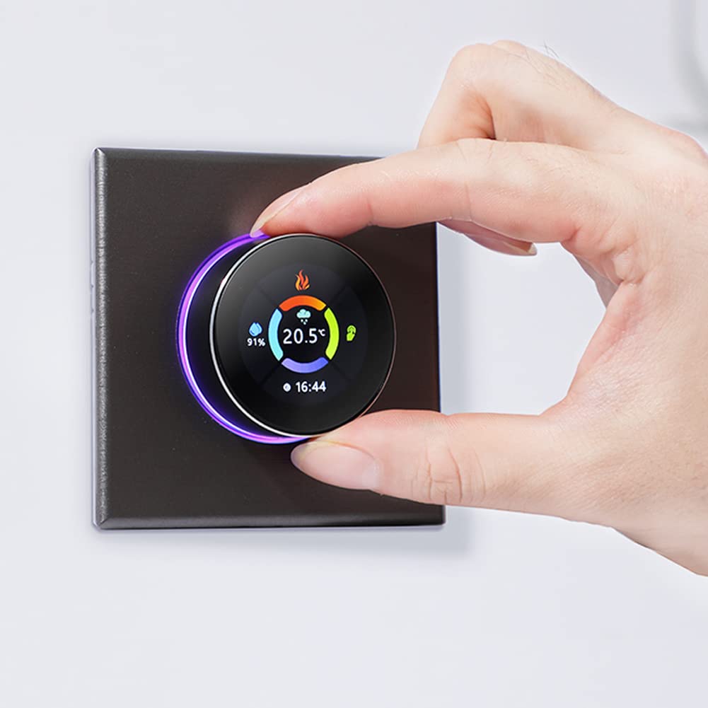 Termostato Caldaia A Gas Wifi con Digitale Programmabile,Cronotermostato wifi Smart Compatibile con Alexa Google home,Termostato Ambiente Intelligente Controllo Vocale