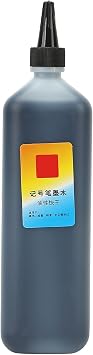 Marker Ink Refill, 200ml Color Permanent Poster Pen Replenishing Liquid Art Craft SuppliesBlack