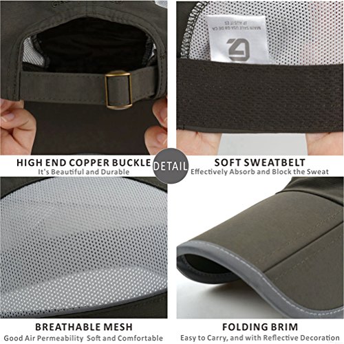 GADIEMKENSD Reflective Strips Outdoor Breathable Running Caps for Men and Women - Image 6