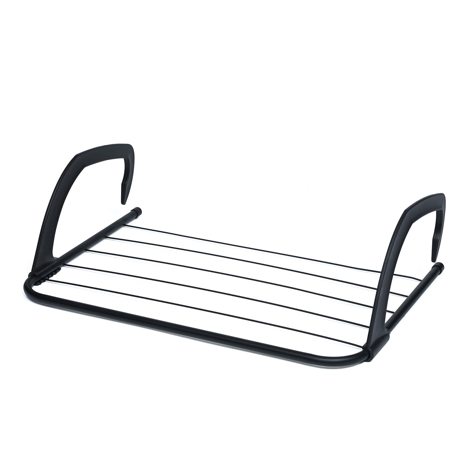 Flatro Black Radiator Airer 5 Bar - Radiator Clothes Drying Rack - Over Radiator Clothes Airer Indoor - Space Saving Towel Hanging Rail - Radiator Hangers For Drying Clothes (, Pack Of 1)