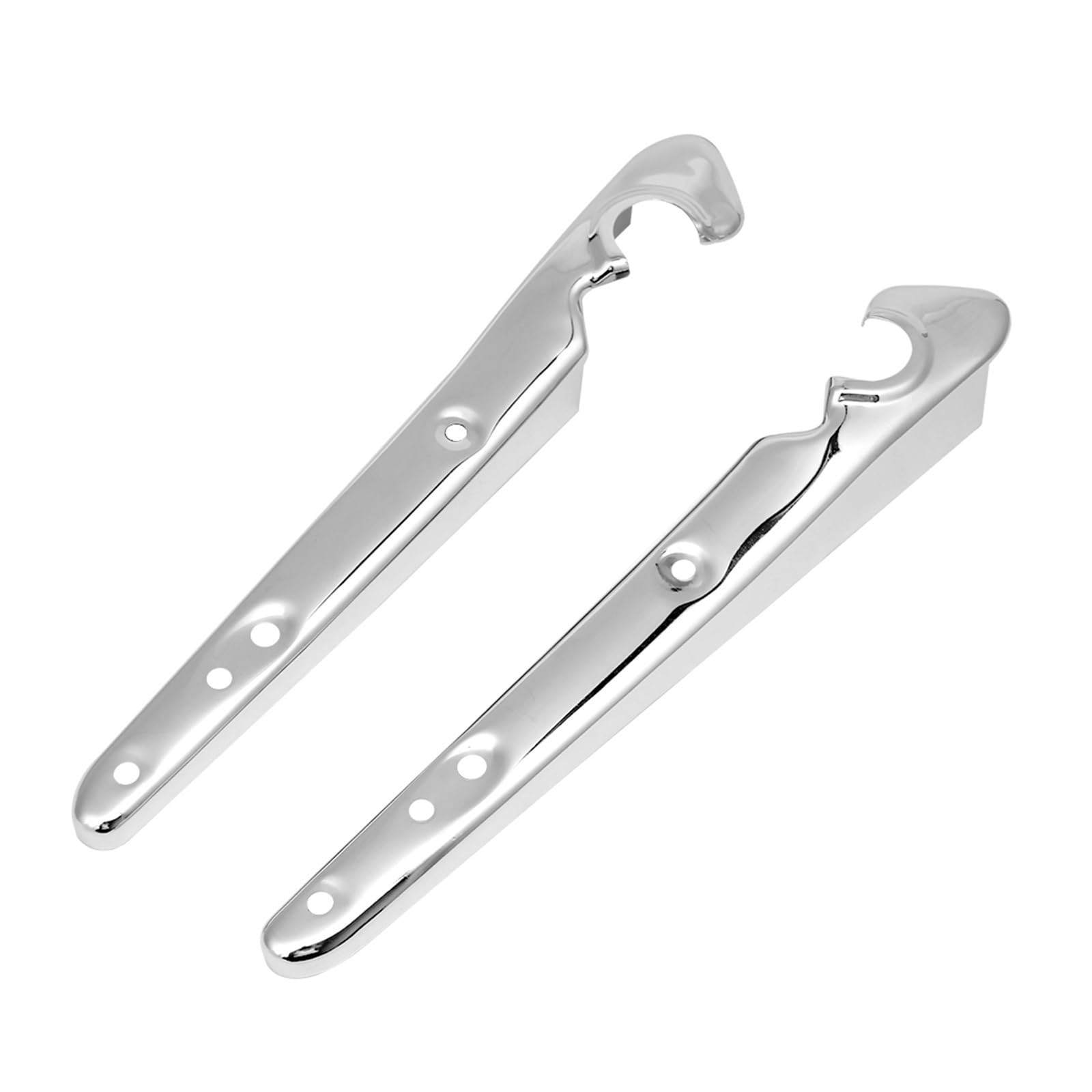 Parafango moto Supporto per parafango posteriore cromato nero per motocicletta, per Sportster XL883 XL1200 Seventy Two Forty-Eight(Chrome)