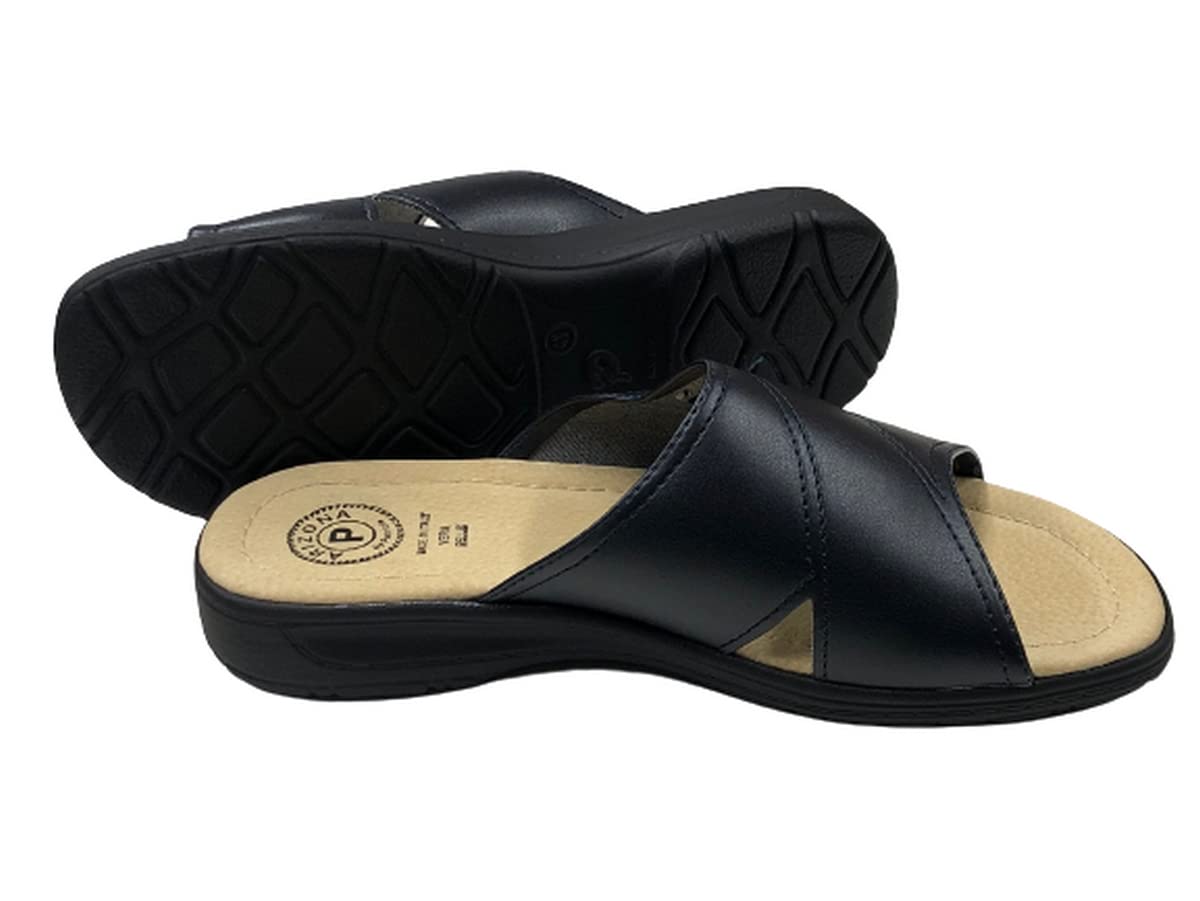 Patrizia Azzi ARIZONA CIABATTE UOMO MADE IN ITALY SOTTOPIEDE IN VERA PELLE TOMAIA INCROCIATA
