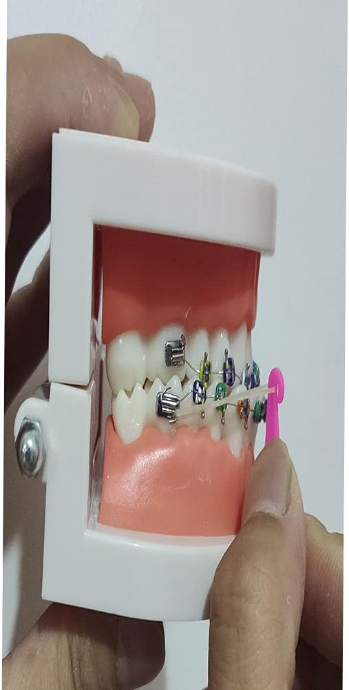 RZJZGZ Dental Elastic Rubber Bands Placers for Braces Disposable Plastic Orthodontic Elastic Placers Multi-color (50Pcs)