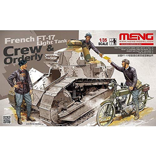 French FT-17 Light Tank Crew e Orderly - MENG  