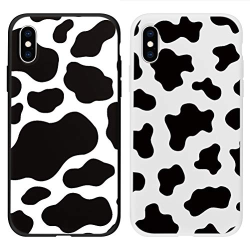 Yoedge Funda para iPhone X [2 Unidades], Silicona Mate Ultra Thin TPU Cubierta Transparente Movil Carcasa Antigolpes Delgado Protector Case...