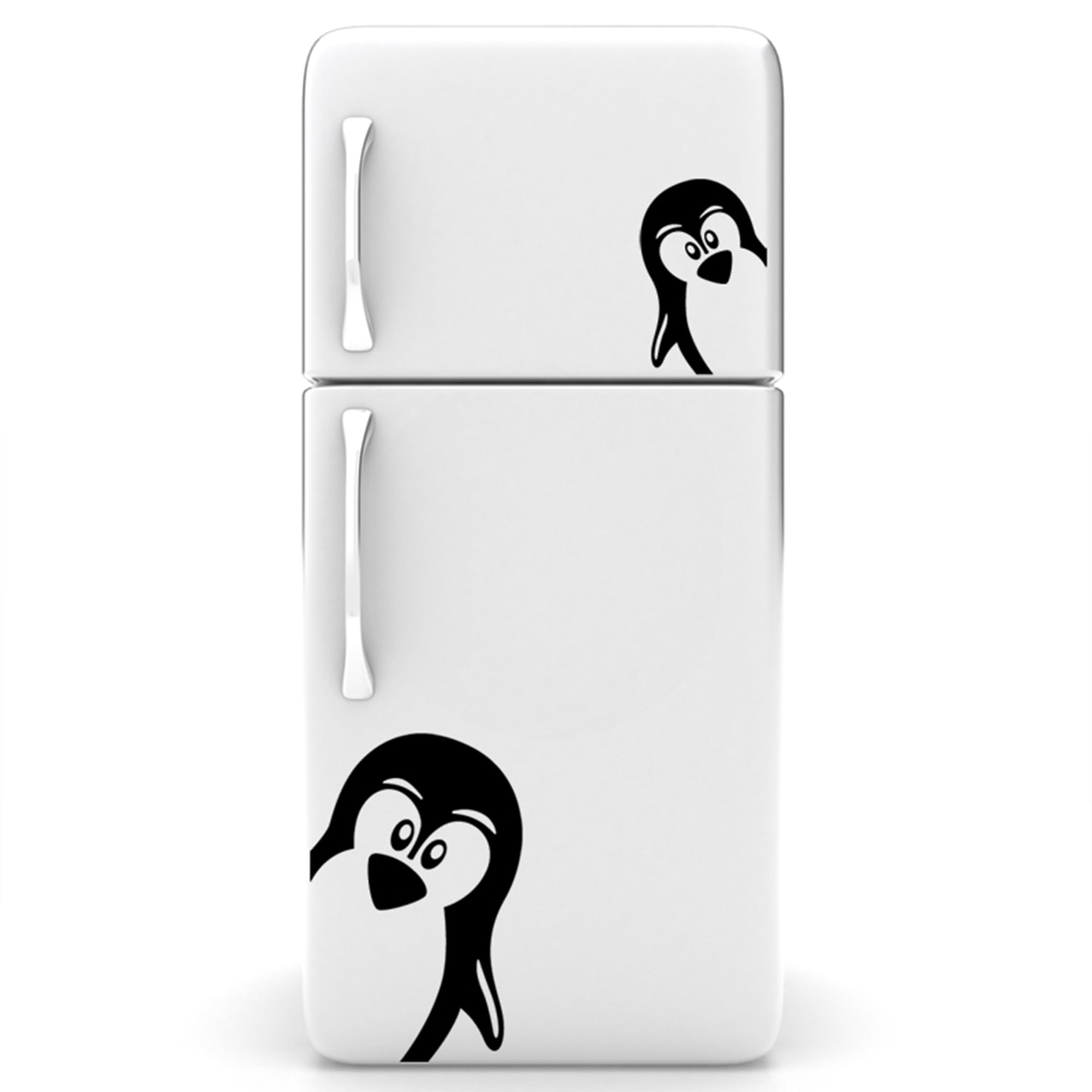 Ambiance-Live Decorative Wall Sticker Funny Penguins 50 x 40 cm Black