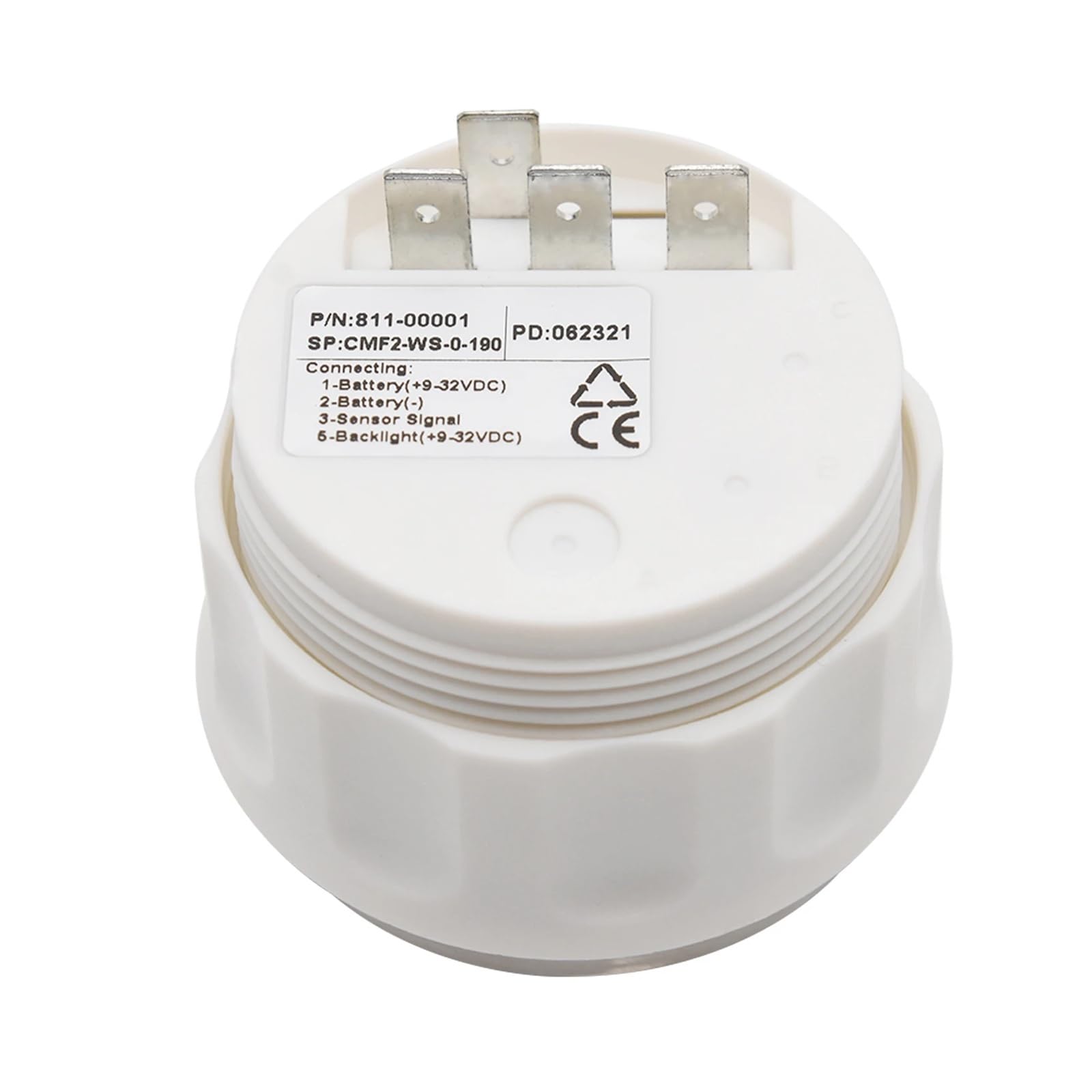 Wskaźnik poziomu paliwa w zbiorniku 0-190ohm z czujnikiem poziomu paliwa Czerwone podświetlenie 12v/24v Pasuje do samochodu łodzi Uniwersalny(Gauge 425mm sensor)