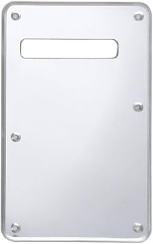 Musiclily Pro Guitar Standard ST Back Plate 1Ply Silver Mirror Acrylic