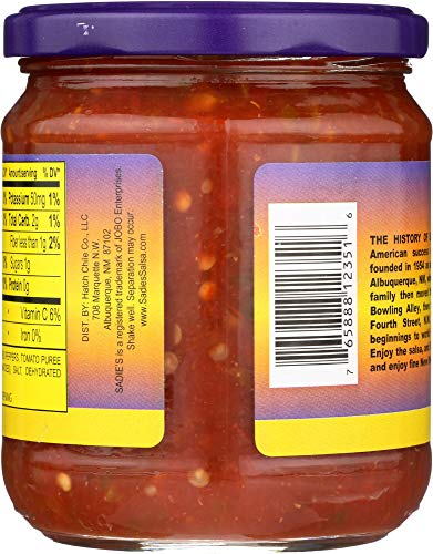 SADIES Not as Hot Salsa, 16 OZ - Thumbnail 3