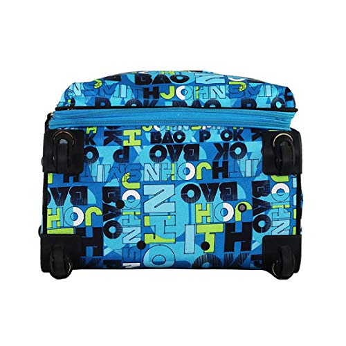 Image of Timus Indigo Spinner Blue 4 Wheel Trolley Suitcase Set of 2 20 inch & 24 inch /55cm & 65cm Expandable Cabin Luggage /Check-in Expandable Luggage Bags with inbuilt Combination Lock /Best Waterproof Bag
