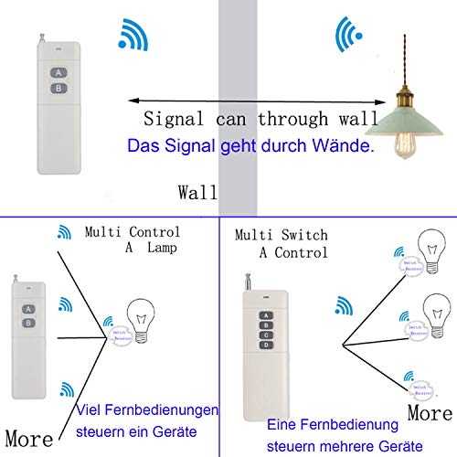 Prise télécommandée extérieure pour éclairage de jardin avec télécommande longue portée - 6