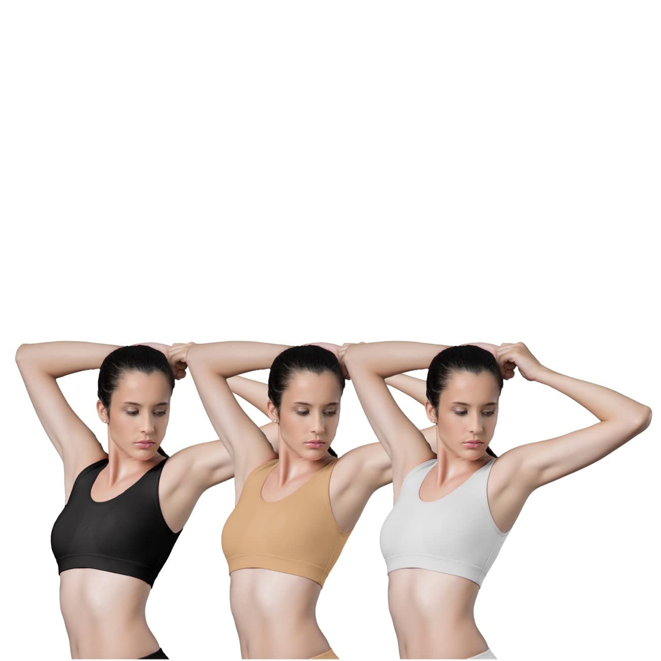 intimacy lingerie Women's Cotton Brassiere | Non-Padded | Non-Wired | Medium Coverage | Medium Impact Sports Bra Brassiere, Broad Band with Molded Cups-picture-48