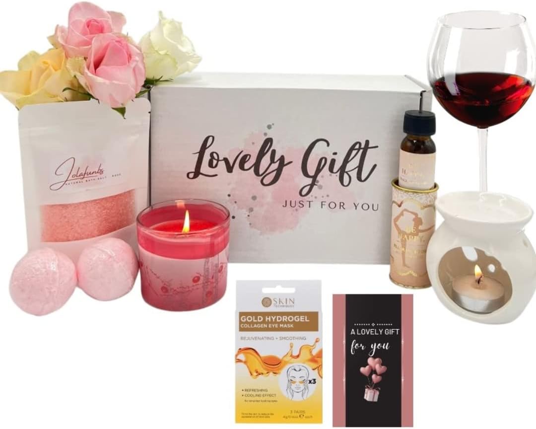 JOLAFUNBS Pamper Set Gift Box Bath Sets Pamper Kit Hamper Box Include
