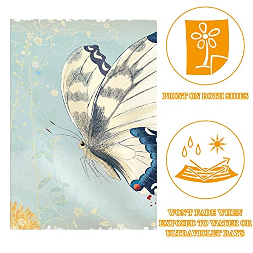 Drapeau de bienvenue papillon double face robuste résistant aux intempéries - 2