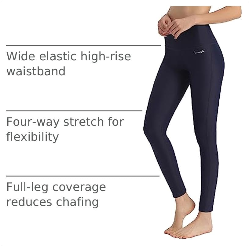 Image of Ubestyle Women's Swim Pants UPF 50+ High Waist Rash Guard Leggings
