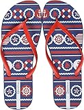 100 % recycelbar Ipanema Damen CLAS. Happy Ix Fem Sandalen, Blau/Rot/Weiß, 39 EU
