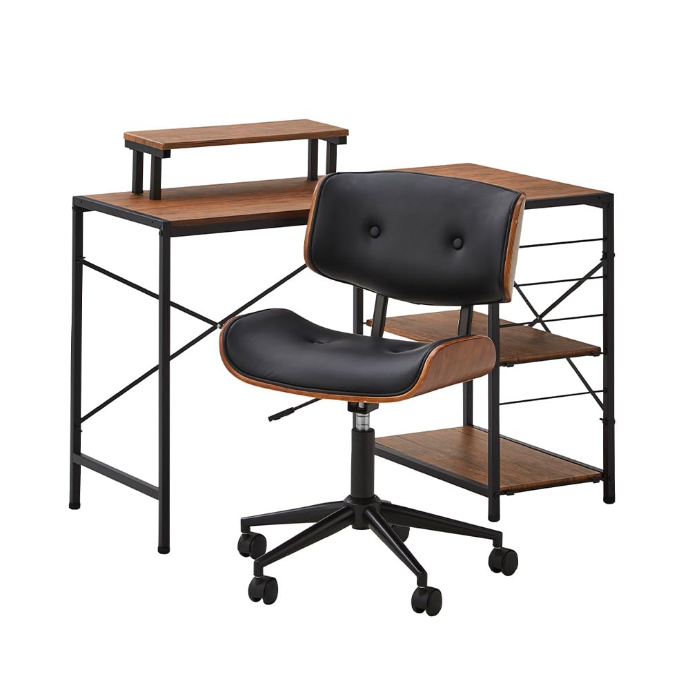 Amazon.co.jp: ホームテイスト ゆるやかなカーブが美しいデスク