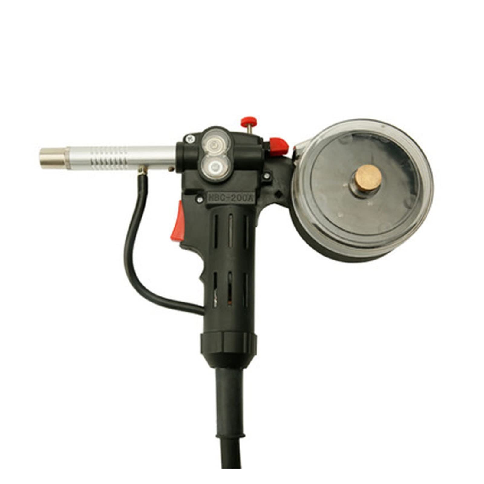 VChics 10Ft 3 Metros MIG Soldador Carrete Pistola alimentador de Alambre Soldador de Aluminio Uso Carrete estándar 24V DC Motor Boquilla Libre