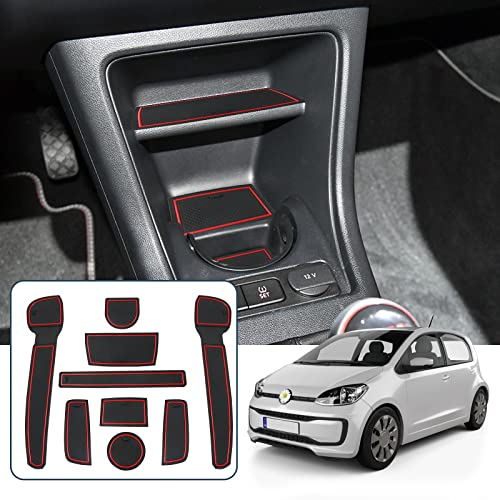 Ruiya Kompatibel mit VW UP/Seat MII/Skodα Citigo 2013-2023 2024 Auto Gummimatten Türschlitzmatte, Antirutschmatten Armlehne Getränkehalter Matte Mittelkonsole Rutschmatten Türnaht Matte Ruiya Kompatibel mit VW UP/Seat MII/Skodα Citigo 2013-2023 2024 Auto Gummimatten Türschlitzmatte, Antirutschmatten Armlehne Getränkehalter Matte Mittelkonsole Rutschmatten Türnaht Matte