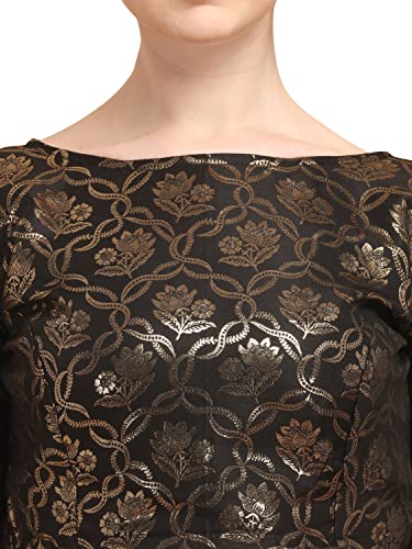 Image of OOMPH! Women's Art Silk Floral Half Sleeve Fitted Blouse
