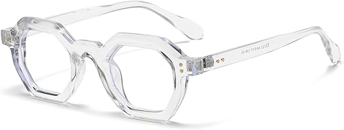 Miniatura 8 de LJCZKA Lentes de sol retro octágono para mujeres y hombres, unisex, vintage, polígono, pequeñas gafas de sol cuadradas