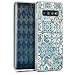 Produktbild kwmobile Hülle kompatibel mit Samsung Galaxy S10 - Handyhülle - Handy Case Marokkanische Fliesen Uni Blau Grau Weiß