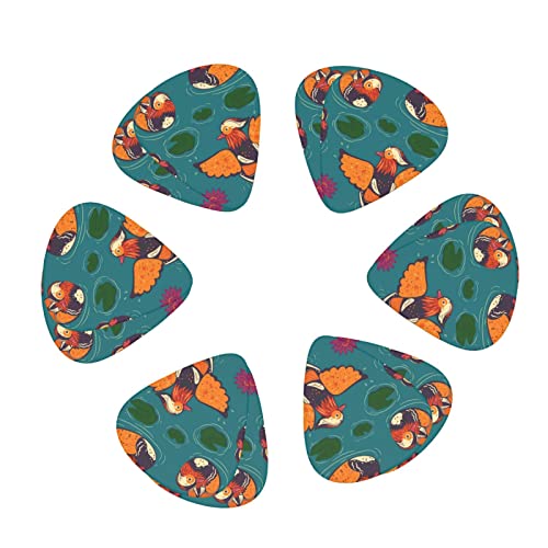 Lot de 12 médiators pour guitare acoustique et électrique Motif canards mandarins - Les Beatles, Paul McCartney, John Lennon, RIngo Starr, George Harrison Lot de 12 médiators pour guitare acoustique et électrique Motif canards mandarins – Image 3