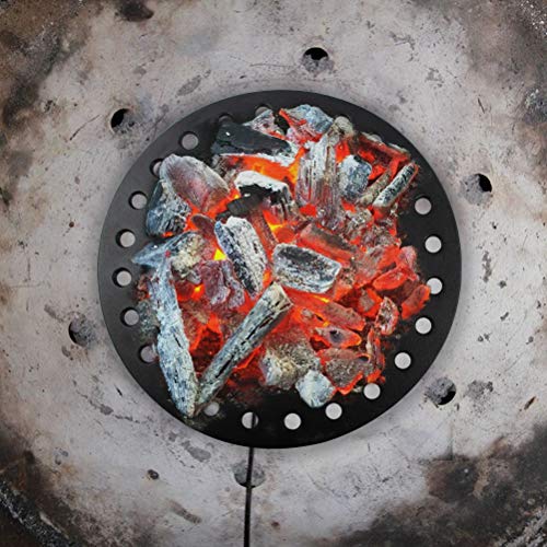 Round Cast Iron Fire Grate,BBQ High Heat Charcoal Plate For XLarge Big Green Egg