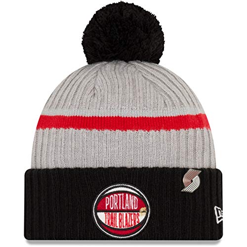 Bonnet à pompon Portland Trail Blazers New Era Draft 2019 hiver