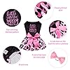 CuteBone Little Miss Sassy Pants Dog Leopard Print Dress Velvet for Small Dogs Girl Puppy Dresses Pink Dog Clothes CVA15XXS-D #1