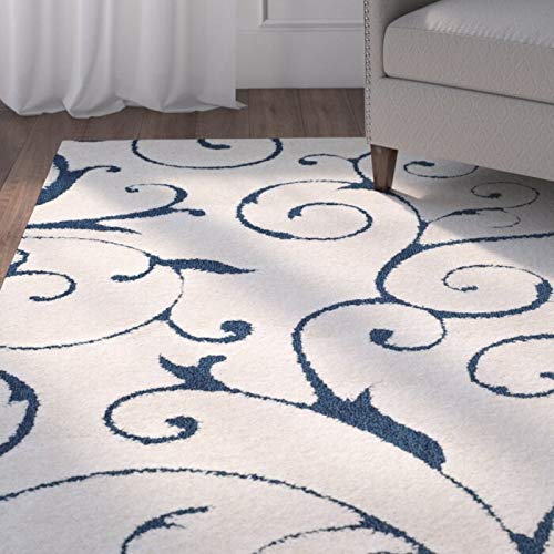 Image of Shaggy Super Soft Carpet for Home & Living Room Size - 7 X 10 Ft (Light Ivory)