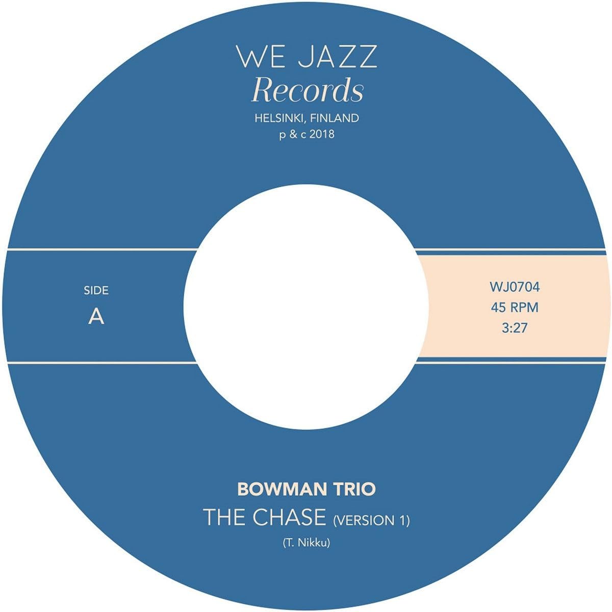 Bowman Trio Chase (Version 1) / the Hillary Step 7 Inch Vinyl WJ0704 NEW