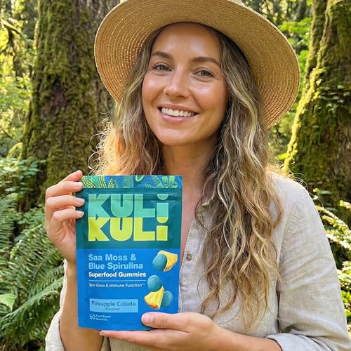 Image of Kuli Kuli Organic Sea Moss & Blue Spirulina Gummies, 60 CT