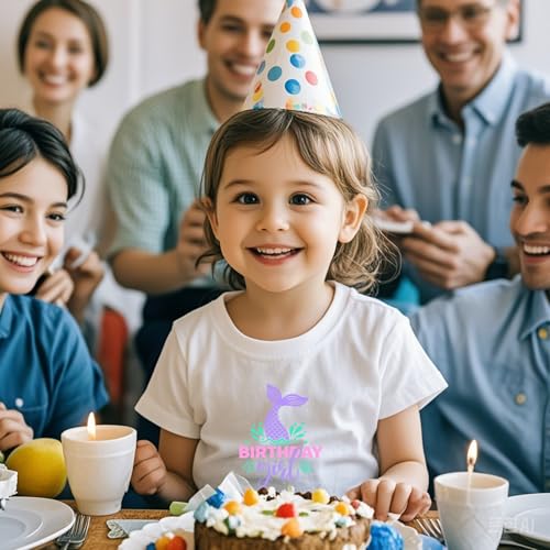 Birthday Girl Tshirt Toddler Birthday Shirts Tees Little Kids Top Outfit Cotton Short Sleeve 2nd 3rd 4th 5th 6th 7th 8th2